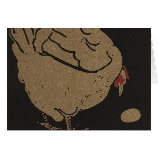 Cartão Galinha e Ovo (Frente Horizontal)