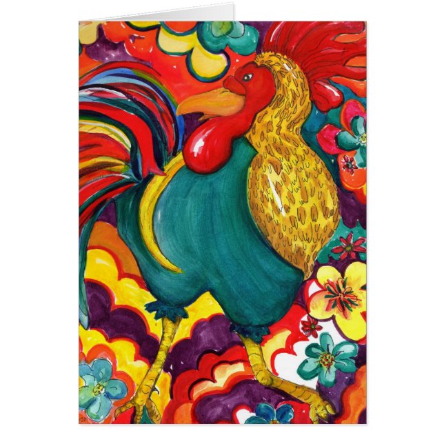 Cartão Galinha Funky (Frente)