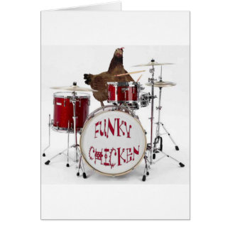 Cartão Galinha Funky engraçada