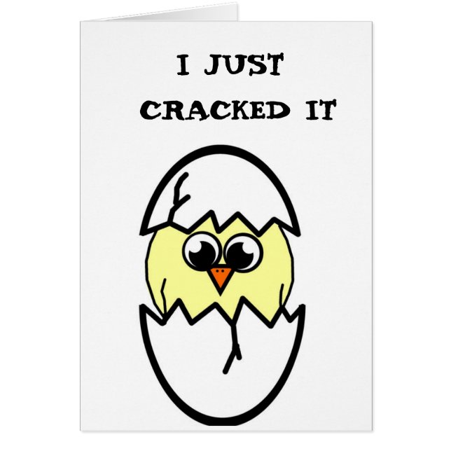 Cartão Galinha Hatching (Frente)