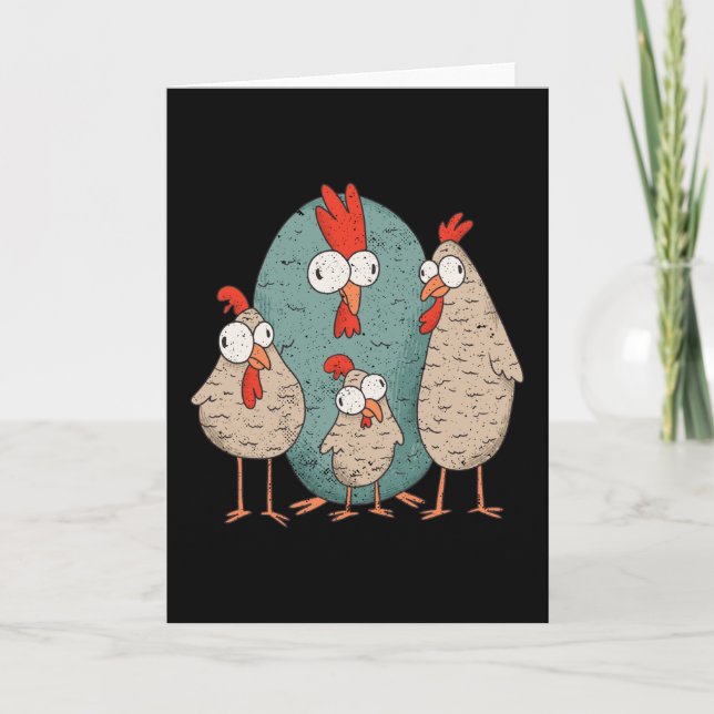 Cartão Galinha louca (Frente)