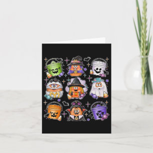 Cartão Galinha Nuggets Pumpkin Halloween 90s Vintage 3