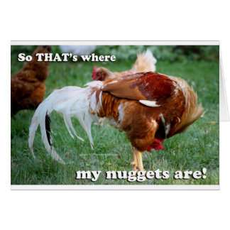 Cartão Galinhas Nuggets - Galo