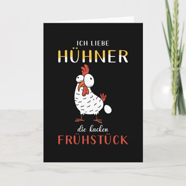 Cartão Galinhas Que Dizem Engraçado (Frente)