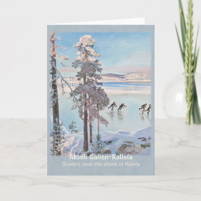 Cartão Gallen-Kallela Kalela Scaters Luistelijat CC0813 (Frente)