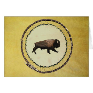 Cartão Galloping Bison