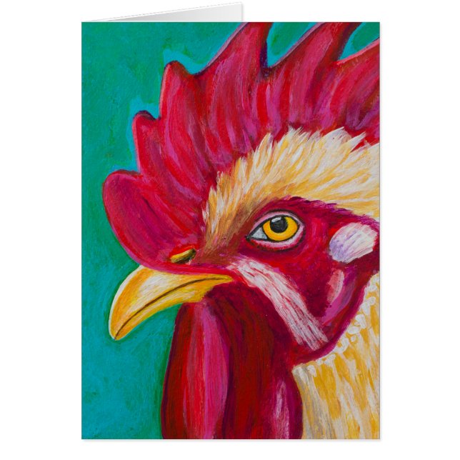 Cartão Galo branco (Frente)