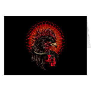 Cartão Galo de Boxing