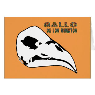 Cartão Galo de Los Muertos
