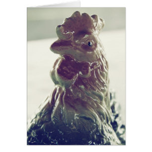 Cartão Galo de Vintage