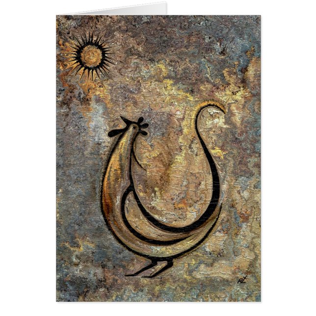 Cartão Galo pelo rafi talby (Frente)