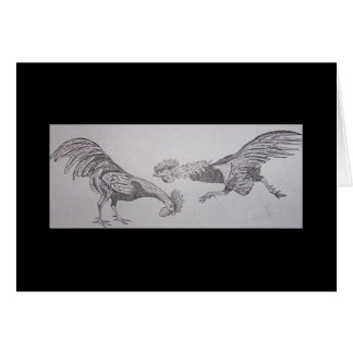Cartão galos raging
