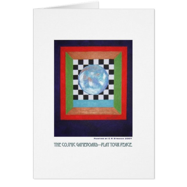Cartão Gameboard cósmico (Frente)