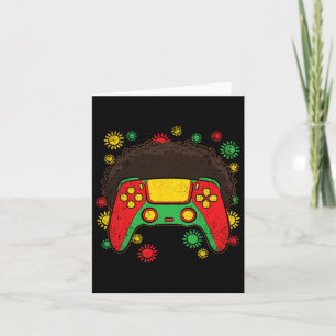 Cartão Gamer 1 de jogos Afro Black History Mês 1