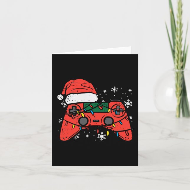 Cartão Gamer Controller Xmas Boys Jovens Meninos Me Joven (Frente)
