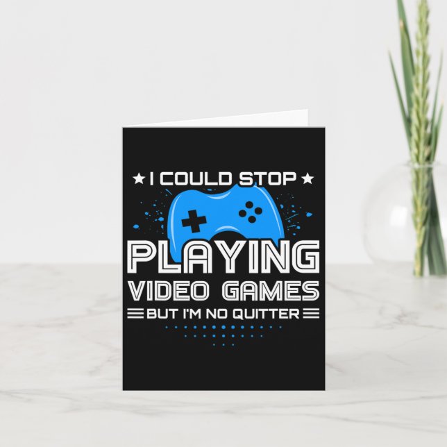 Cartão Gamer Divertido - Jogos de PC e Console - Jogo de  (Frente)