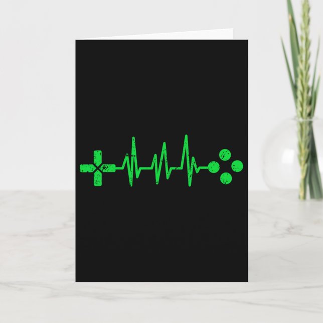 Cartão Gamer Geeks Heartbeat Gaming  (Frente)