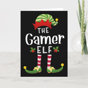 Cartão Gamer Papai Noel Correspondente Pijama Natal