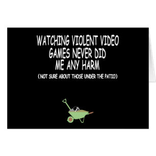 Cartão Gamer video violento