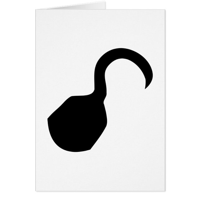 Cartão Gancho do pirata (Frente)