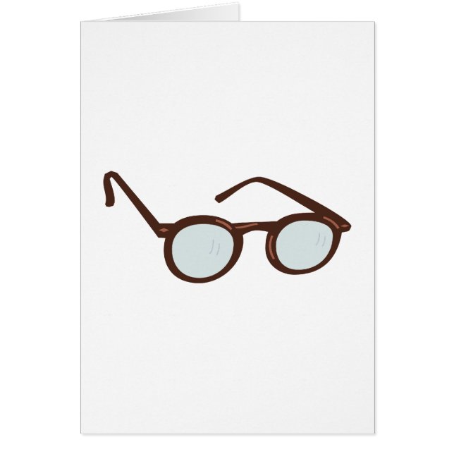 Cartão Gancho eyeglasses glasses (Frente)