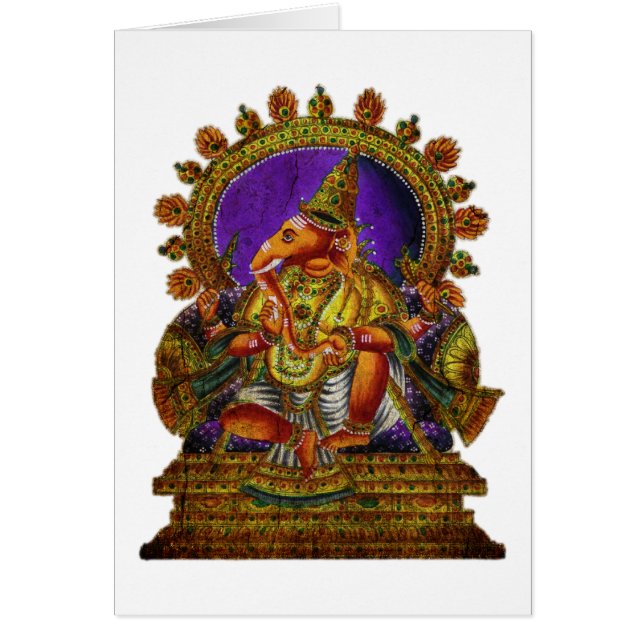 Cartão Ganesha Deva antigo | crie seu próprio plano de fu (Frente)