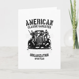 Cartão Gângster Clássico Americano