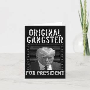 Cartão Gangster Para O Presidente Donald Trump 2024 Patri