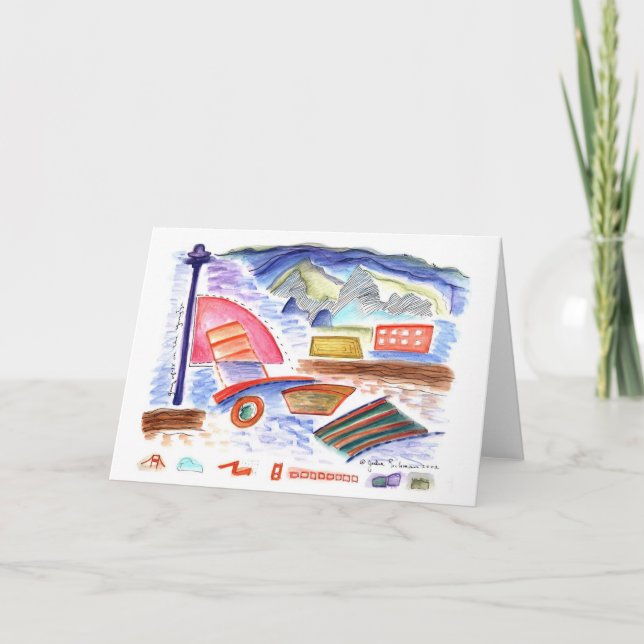 Cartão Gangue dos 18 no rio Yangtze (Frente)