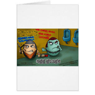 Cartão Gangues de ovos podres Camisetas engraçadas Cartõe