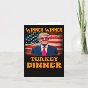 Cartão Ganhador de Trump Engraçado Turquia Janta