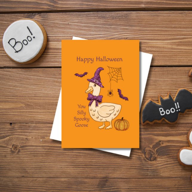 Cartão Ganso Bobo de Halloween  (Criador carregado)