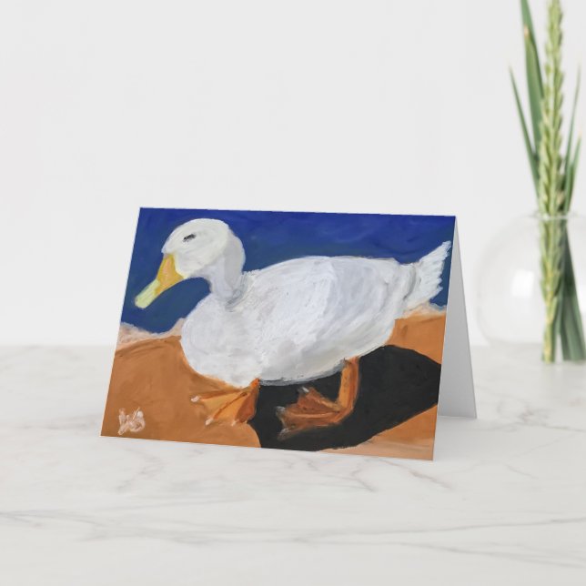 Cartão Ganso Branco (Frente)