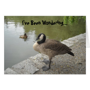 Cartão Ganso selvagem