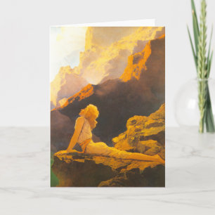 Cartão "Gansos selvagens", por Maxfield Parrish