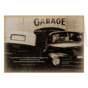 Cartão Garagem velha