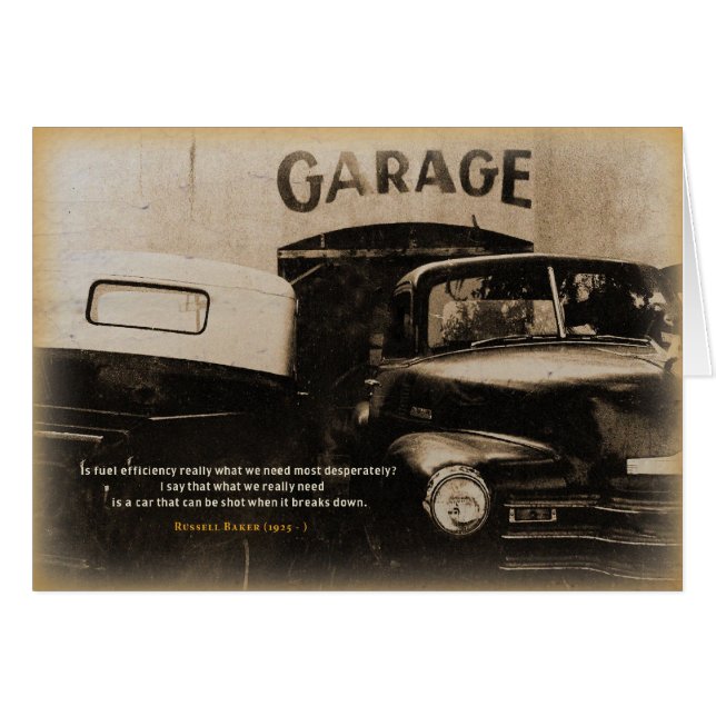 Cartão Garagem velha (Frente Horizontal)