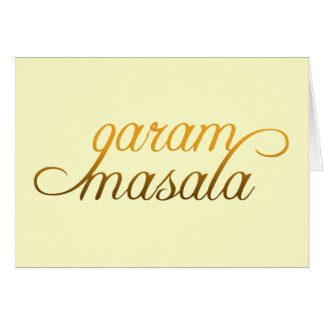 Cartão Garam Masala