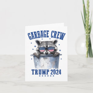 Cartão Garbage Crew Trump 2024 Presidente 47 Trump 2024 M