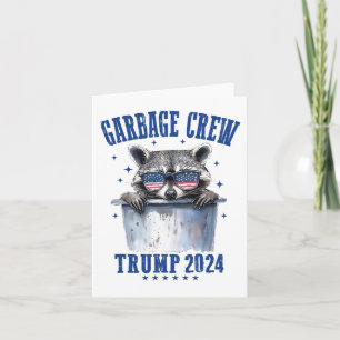 Cartão Garbyge Crew Trump 2024 Presidente 47 Trump 2024 M