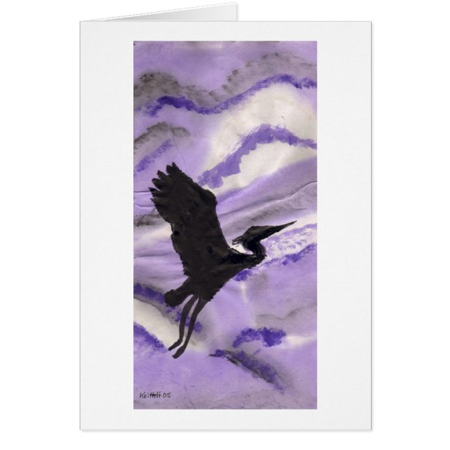 Cartão Garça-real (Frente)