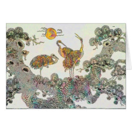 Cartão Garças-reais Sun