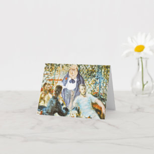 Cartão Garçom no Partido do Barco (Renoir)