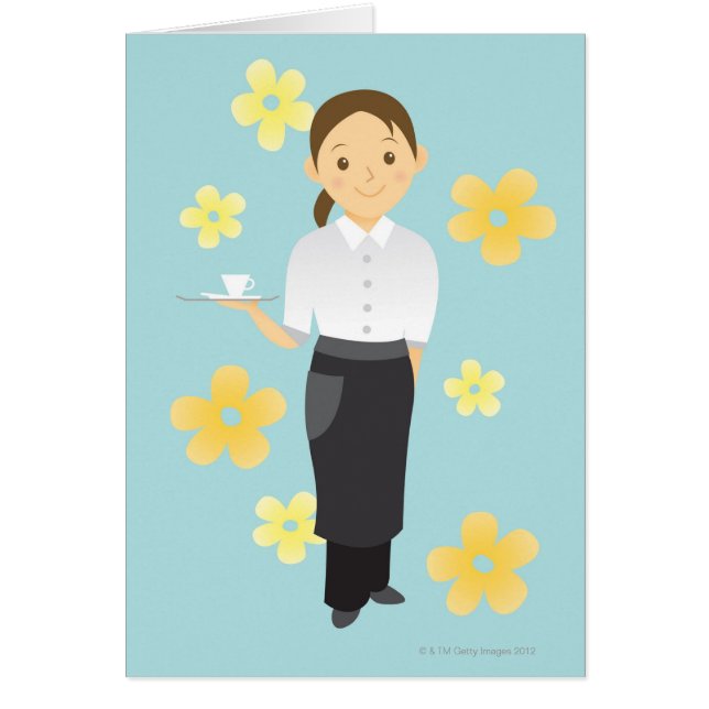 Cartão Garçonete (Frente)