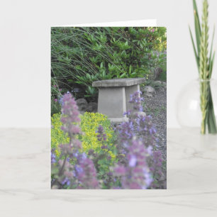 Cartão Garden Bench Blank Notecard