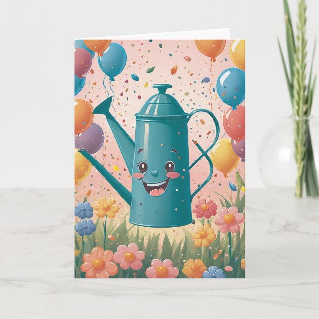 Cartão Garden Birthday Wishes (Frente)