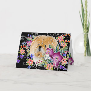 Cartão GARDEN DANCE Chow - Black background cards