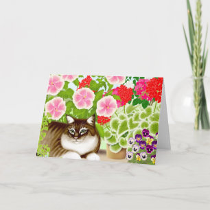 Cartão Garden Jungle Cat