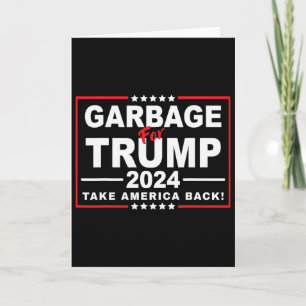 Cartão Garge para Trump 2024 Fã engraçado de Trump 2
