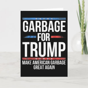 Cartão _garge Para Trump Faça o Garge Americano Grande No